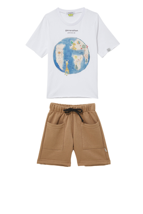 Planet T-Shirt and Short Set